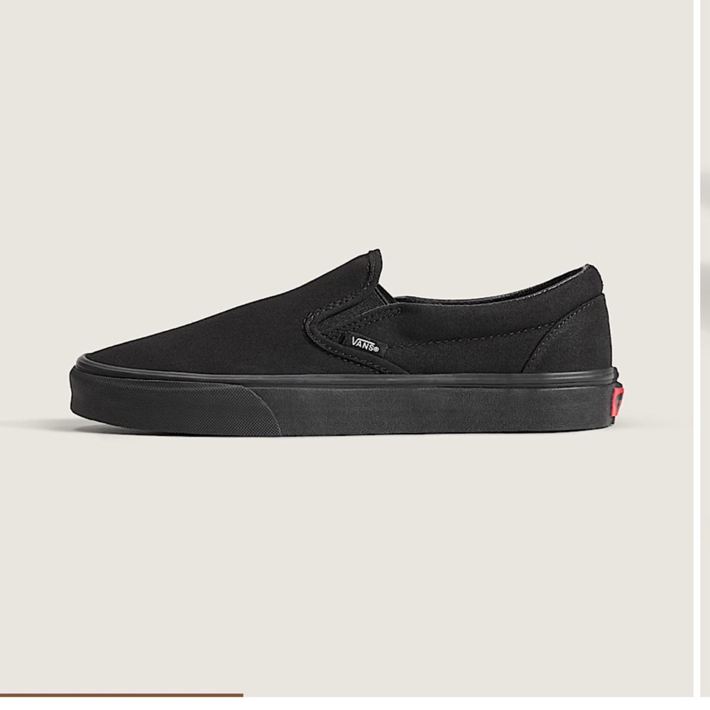 Vans Men's Classic Black Slip-On Sneakers